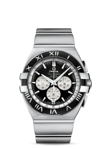 Omega Constellation Co-Axial 41 Chronograph Double Eagle Stainless Steel / Black / Bracelet